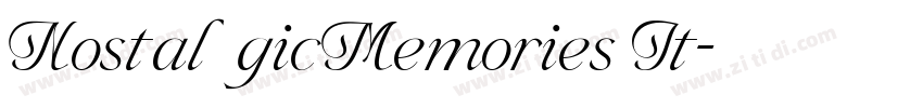 NostalgicMemories It字体转换 NostalgicMemories It字体转换